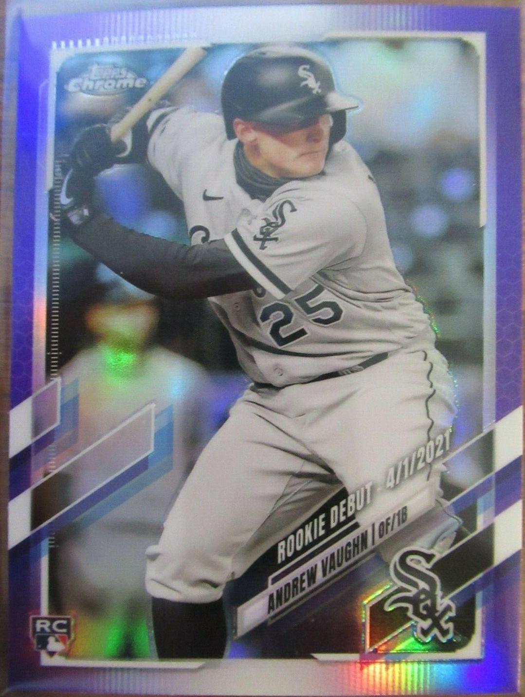 Andrew Vaughn #USC19 Baseball Cards 2021 Topps Chrome Update