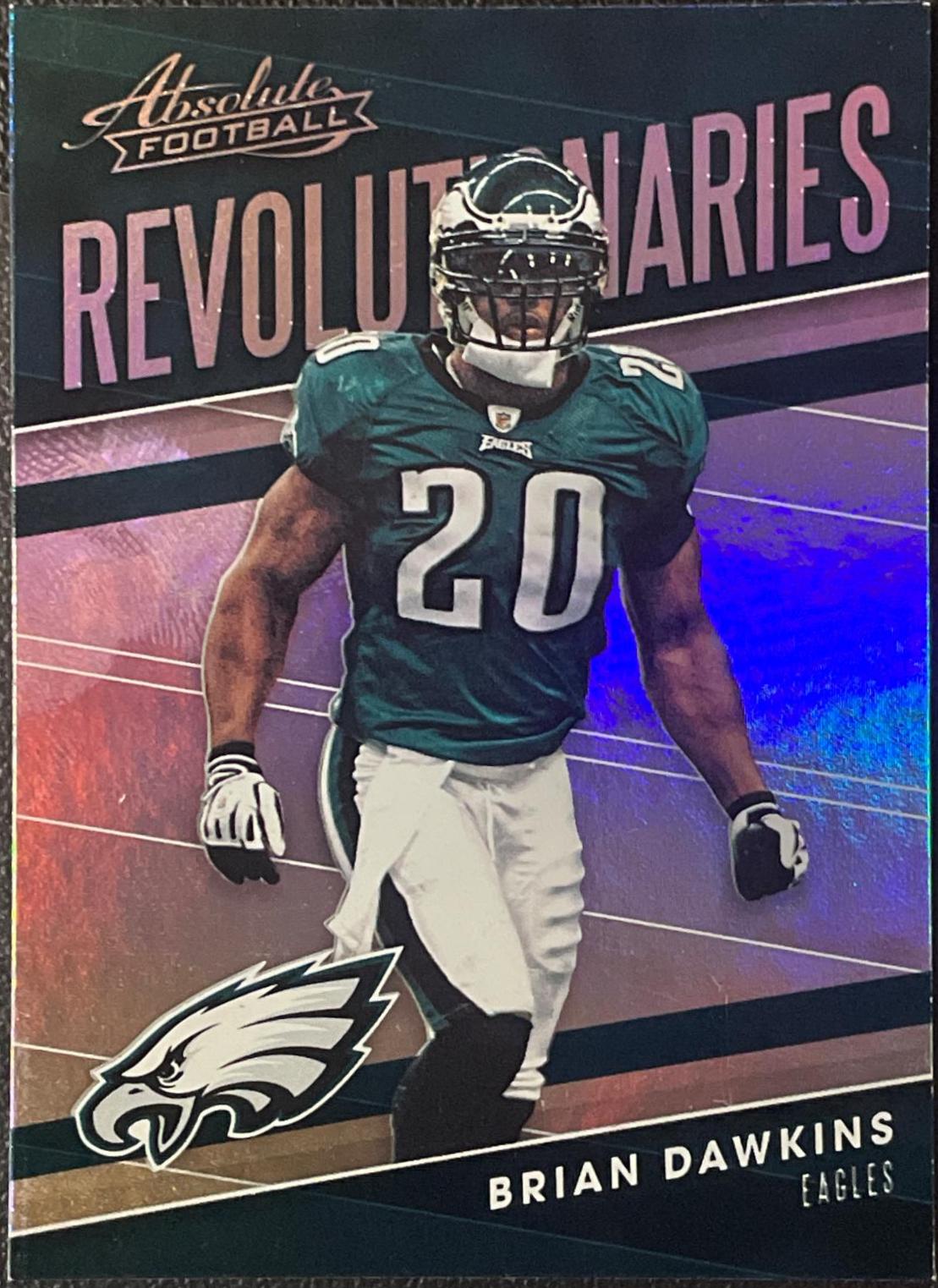 Brian Dawkins #RE-BD Football Cards 2018 Panini Absolute Revolutionaries