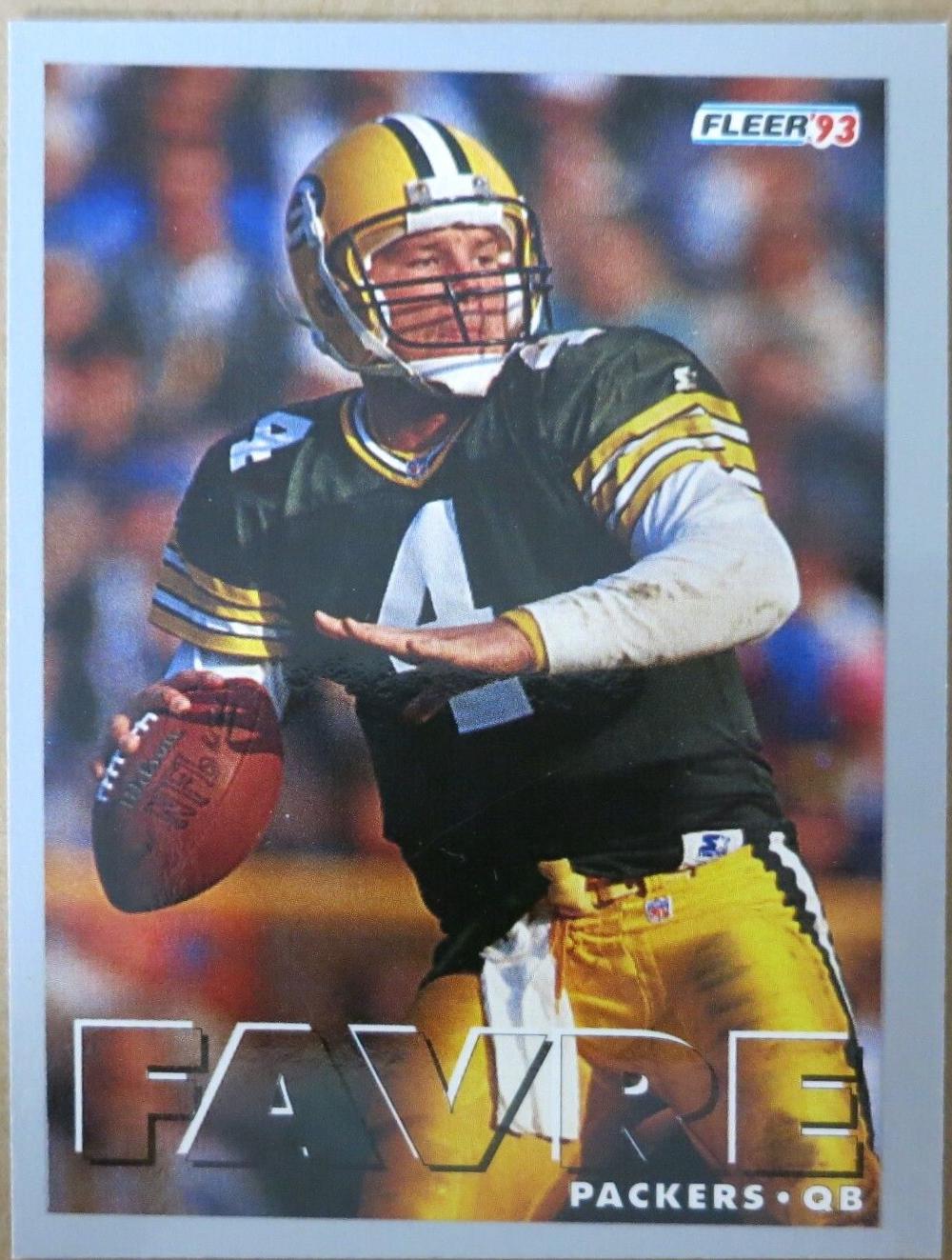 Brett Favre #10 Football Cards 1993 Fleer Shell FACT