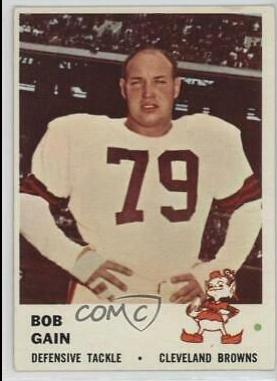 Bob Gain #19 Football Cards 1961 Fleer