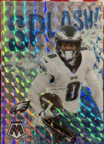 D'Andre Swift #SS-DS Football Cards 2023 Panini Mosaic Splash