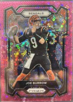 Joe Burrow [Pink] #57 Football Cards 2023 Panini Prizm No Huddle