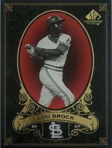 Lou Brock #94 Baseball Cards 2007 SP Legendary Cuts