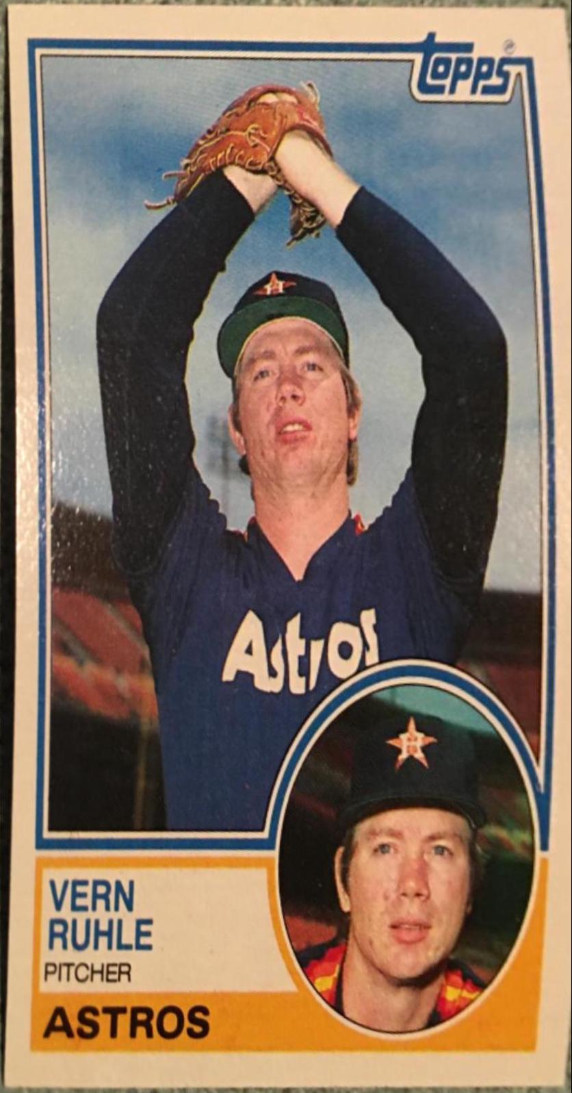 Vern Ruhle #172 Baseball Cards 1983 Topps