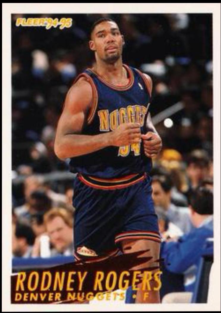Rodney Rogers #60 Basketball Cards 1994 Fleer