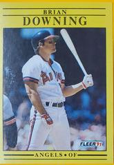 Brian Downing #310 Baseball Cards 1991 Fleer Prices