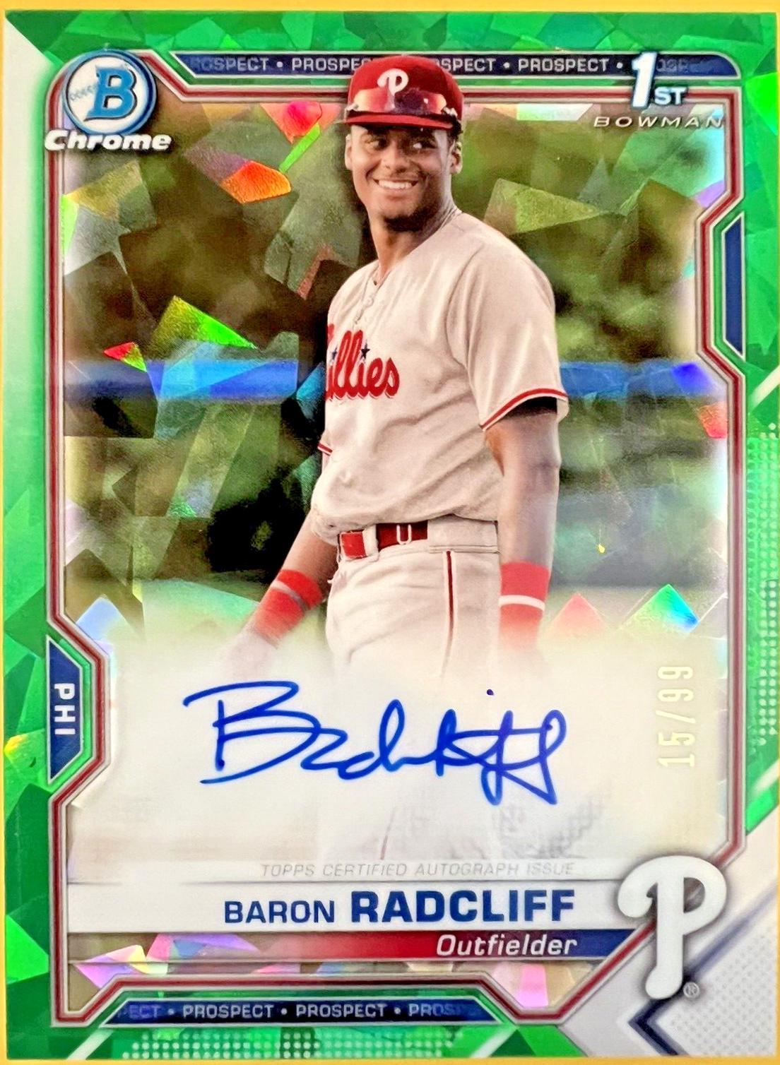 Baron Radcliff [Green Atomic Refractor] #CPA-BRA Prices | 2021 Bowman ...