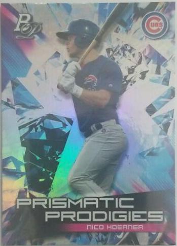 Nico Hoerner #37 2019 Bowman Platinum Prismatic Prodigies Baseball