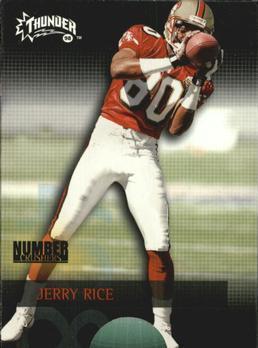 Jerry Rice #8NC Football Cards 1998 Skybox Thunder Number Crushers