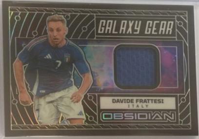 Davide Frattesi #GG-DF Soccer Cards 2023 Panini Obsidian Galaxy Gear