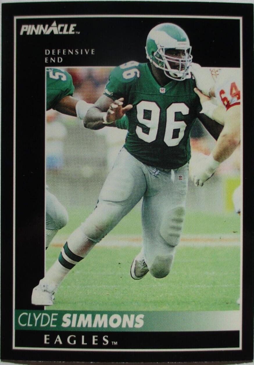 Clyde Simmons #39 Football Cards 1992 Pinnacle