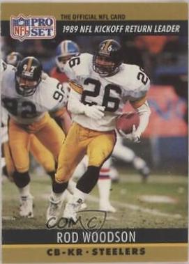 Rod Woodson #16 Football Cards 1990 Pro Set FACT Cincinnati