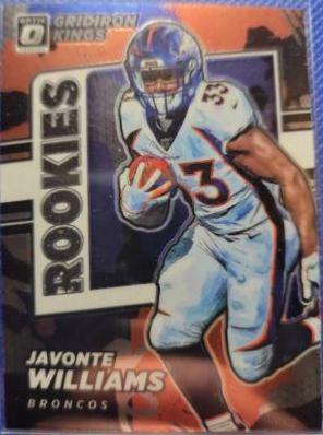 Javonte Williams #RGK-13 Football Cards 2021 Panini Donruss Optic Rookie Gridiron Kings