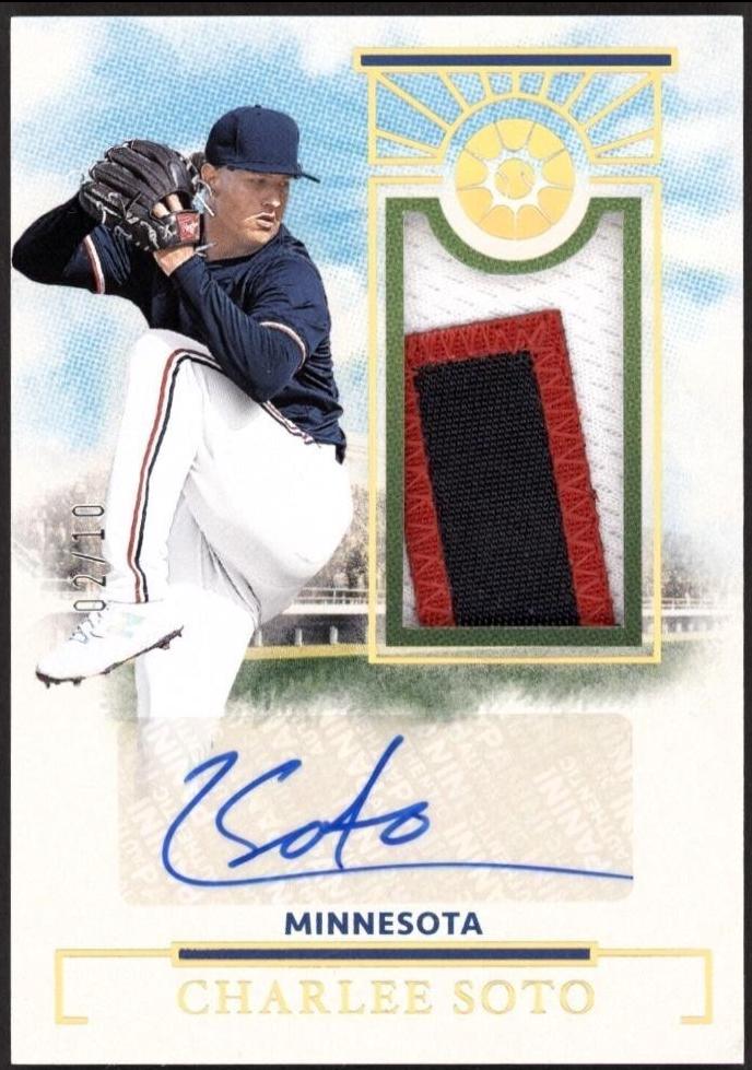 Charlee Soto #PMS-CS Baseball Cards 2024 Panini Boys of Summer Prospect Material Signature