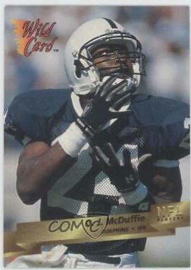 O.J. McDuffie #88 Football Cards 1993 Wild Card