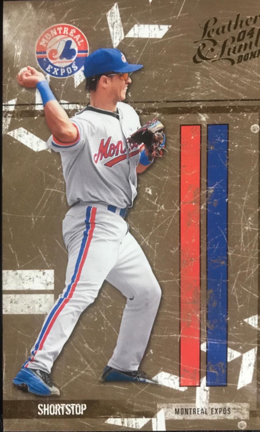 Orlando Cabrera #88 Baseball Cards 2004 Donruss Leather & Lumber