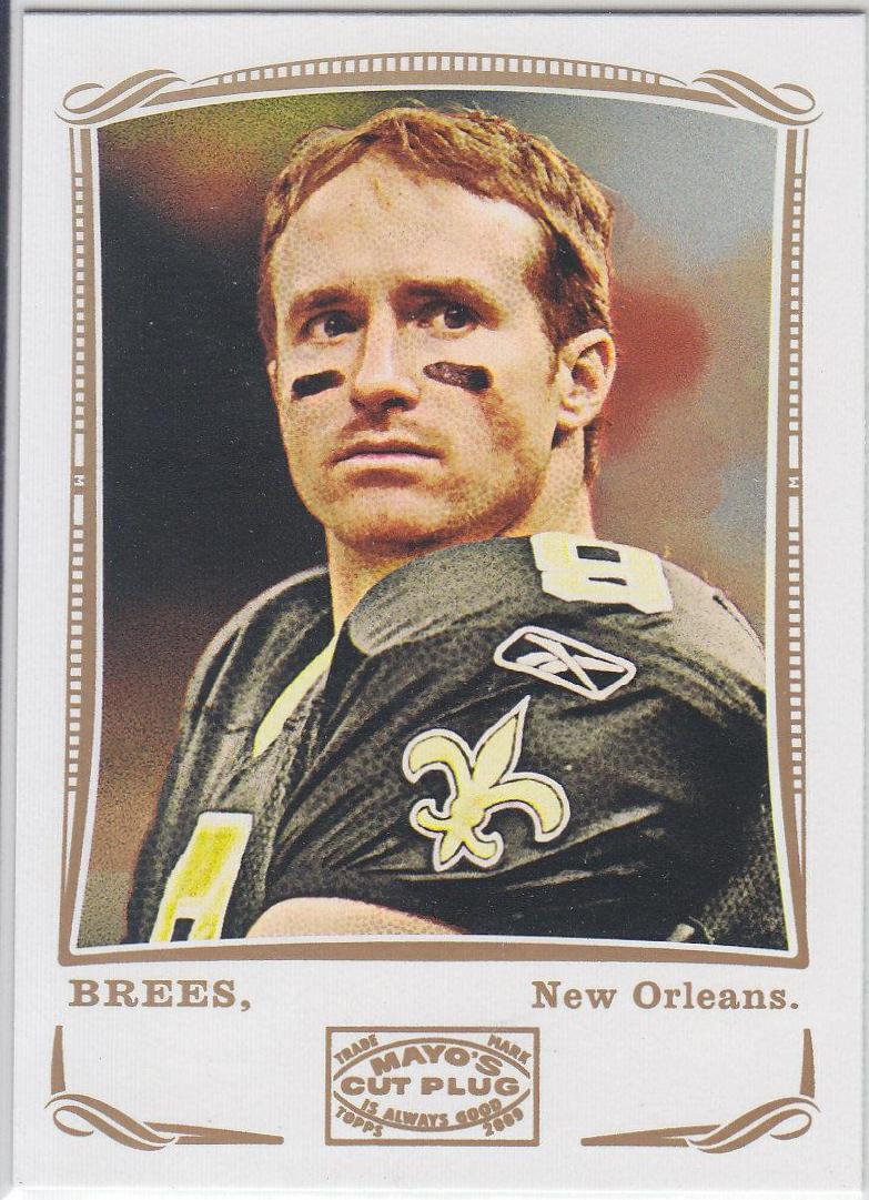 Drew Brees #80 Football Cards 2009 Topps Mayo