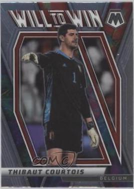 Thibaut Courtois #9 Soccer Cards 2021 Panini Mosaic Road to FIFA World Cup Will to Win
