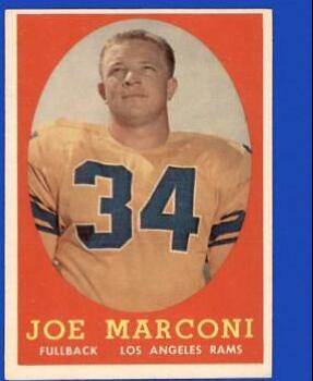 Joe Marconi #63 Football Cards 1958 Topps