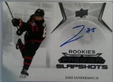 Jake Sanderson #PSAR-JS Hockey Cards 2022 Upper Deck Premier Slapshots Auto Rookie