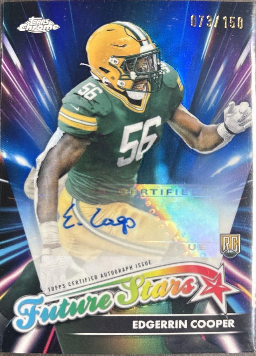Edgerrin Cooper [Blue Refractor] #FSA-EC Prices | 2024 Topps Chrome ...