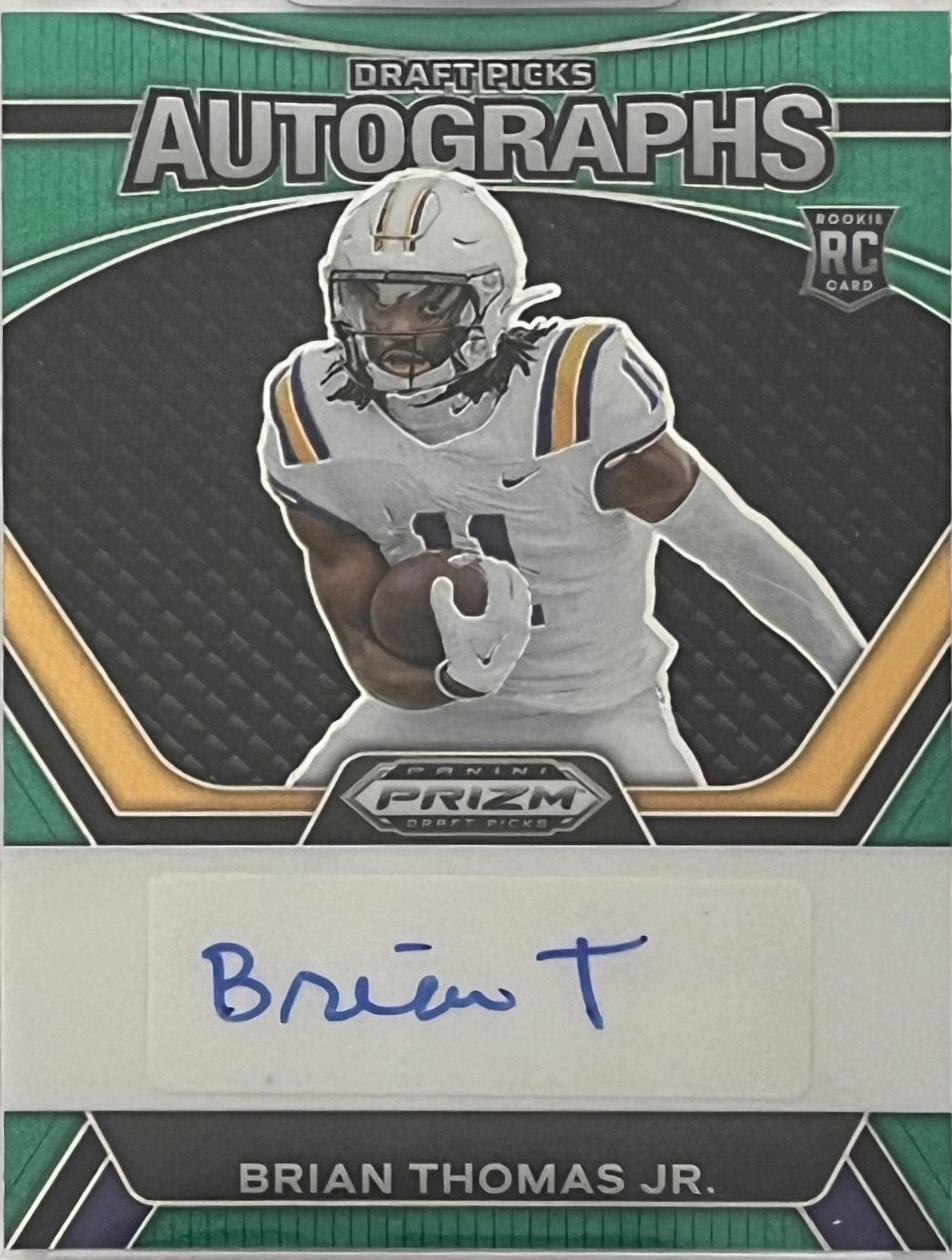 Brian Thomas Jr. #DPA-BTJ Football Cards 2024 Panini Prizm Draft Picks Autographs