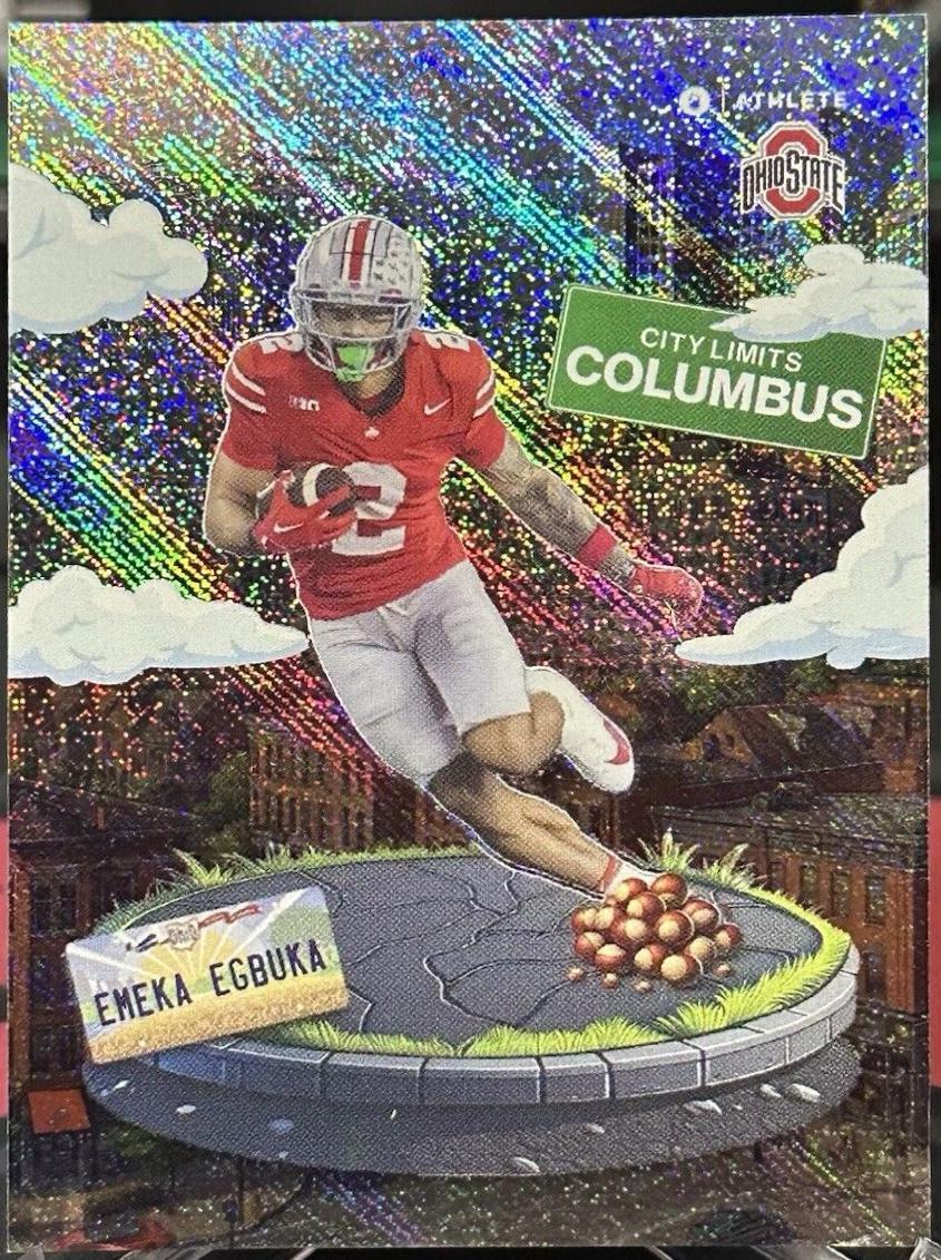 Emeka Egbuka #CL-3 Football Cards 2024 Onit Ohio State City Limits