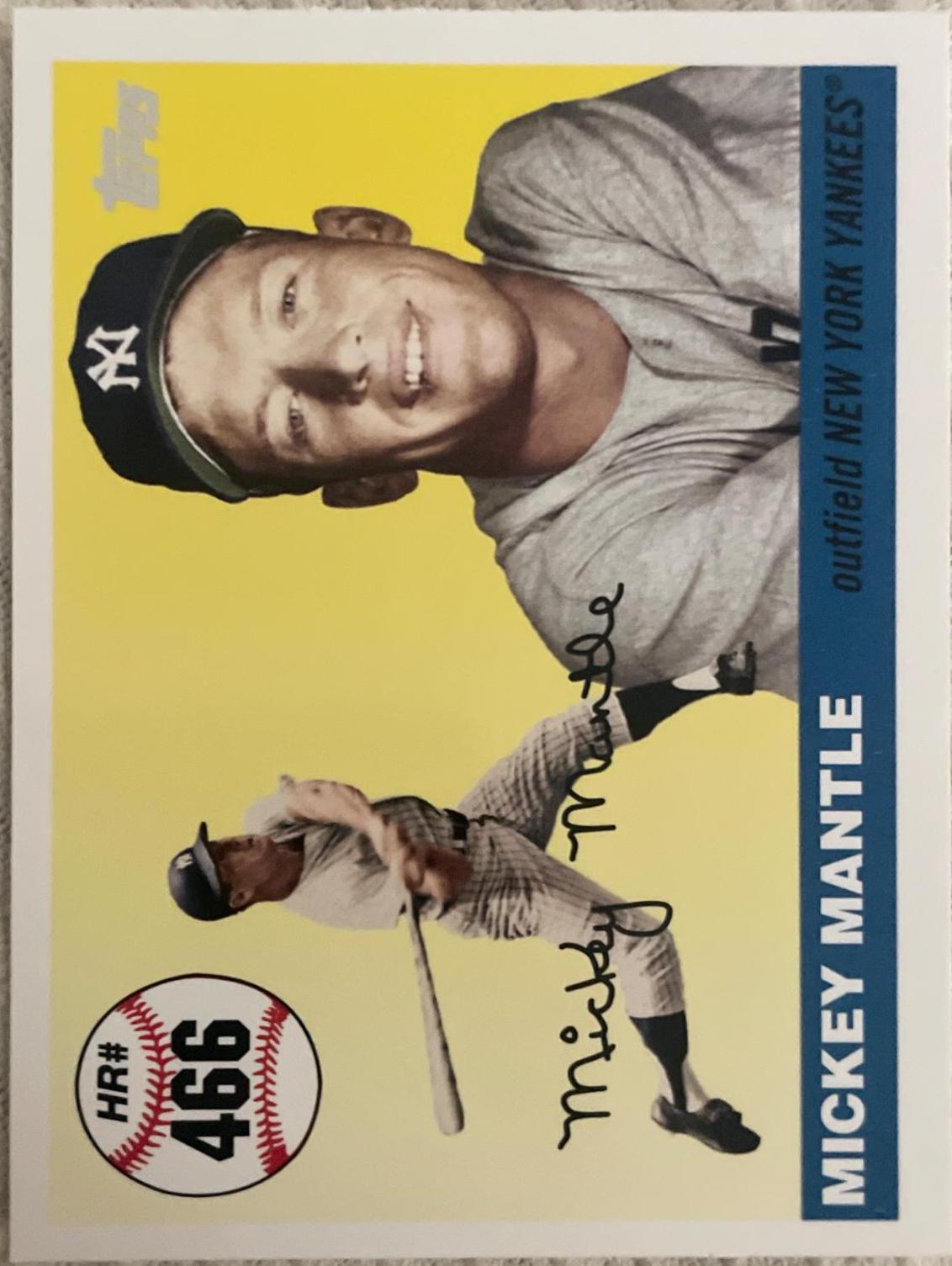 Mickey Mantle #MHR466 Baseball Cards 2007 Topps Mickey Mantle Home Run History