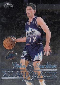 John Stockton #B5 Basketball Cards 1998 Topps Chrome Back 2 Back