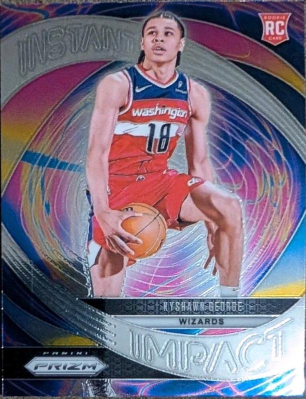 Kyshawn George #19 Basketball Cards 2024 Panini Prizm Instant Impact