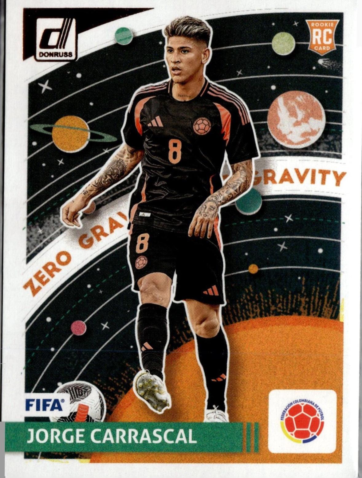 Jorge Carrascal #7 Soccer Cards 2024 Panini Donruss Zero Gravity