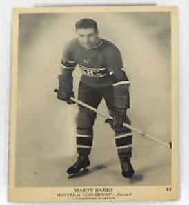 Marty Barry #57 Hockey Cards 1939 O-Pee-Chee V301-1