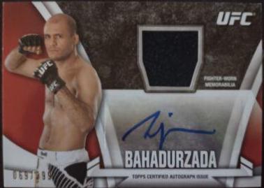Siyar Bahadurzada #KA-SB Ufc Cards 2013 Topps UFC Knockout Autographs