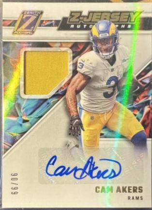 Cam Akers #zja-ca Football Cards 2022 Panini Zenith Z Jersey Autographs