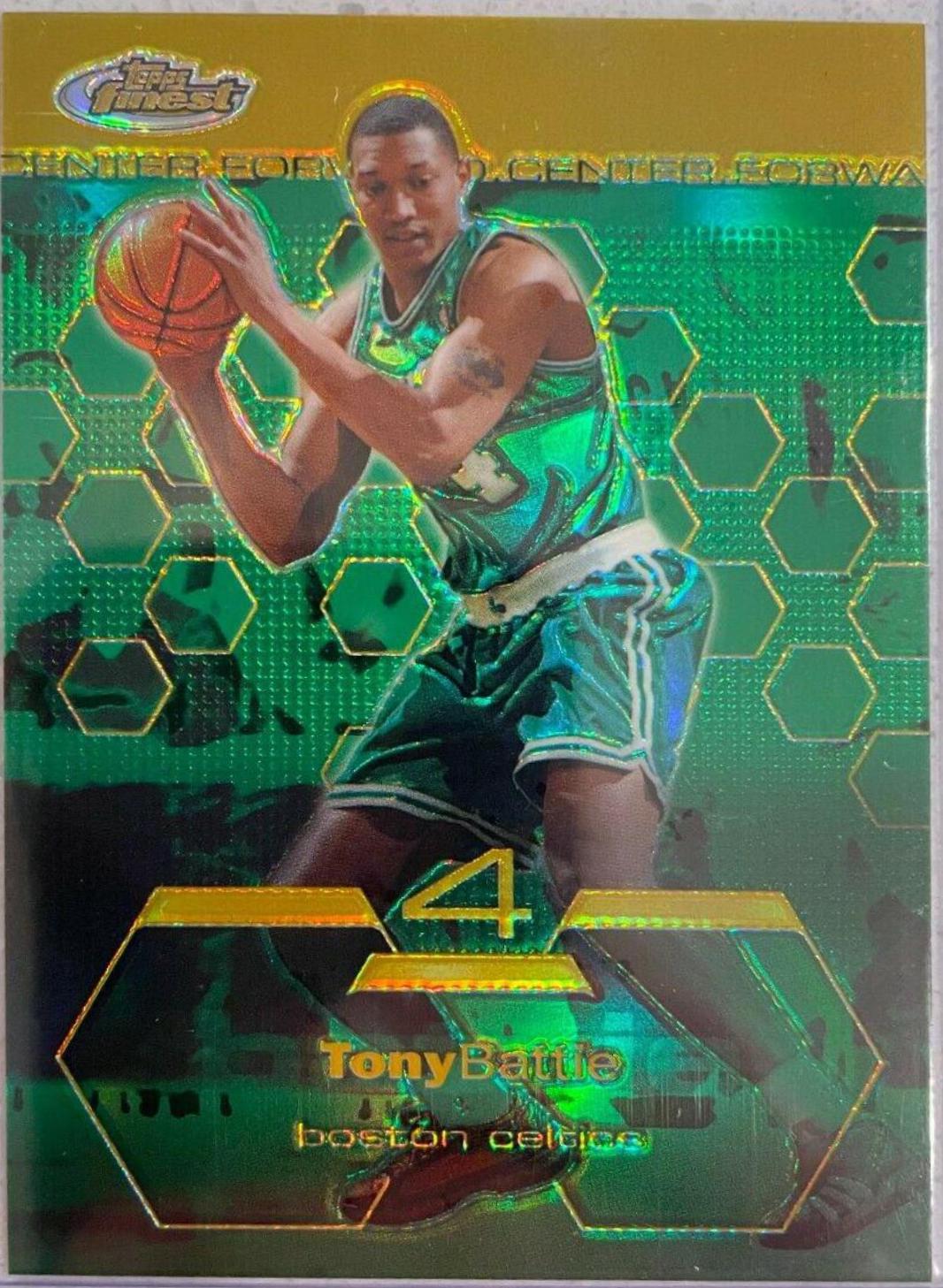Tony Battie Gold Refractor #73 Basketball Cards 2002 Finest