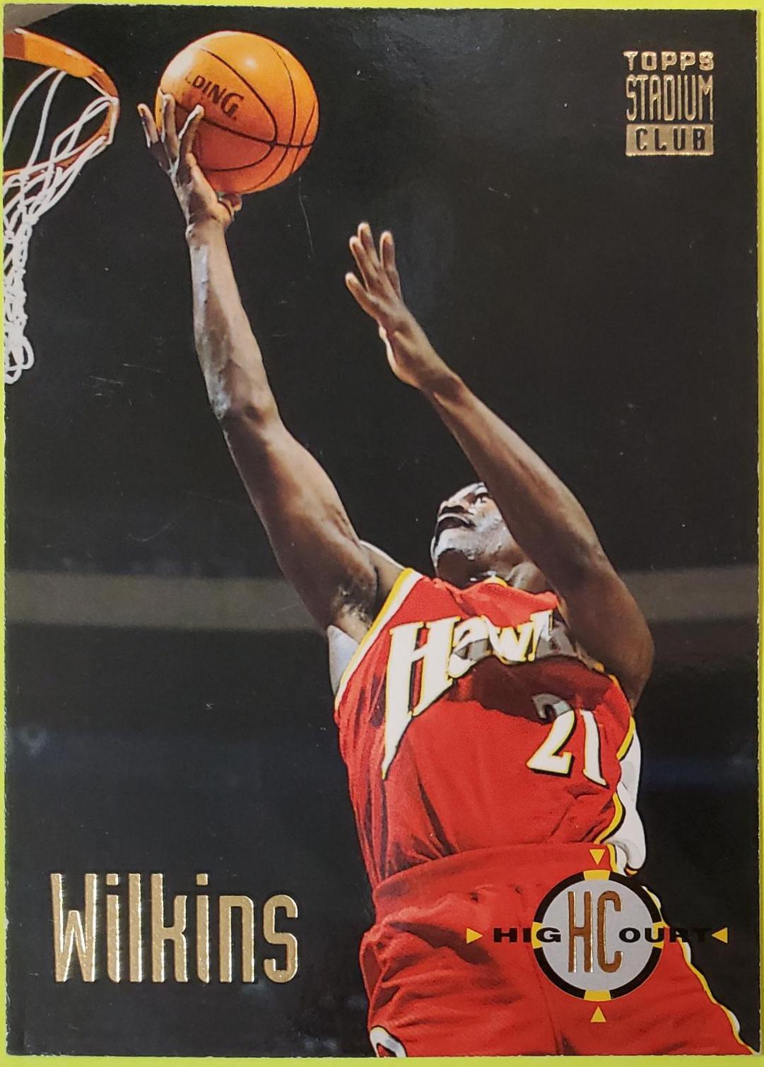 Dominique Wilkins #65 Basketball Cards 1993 Stadium Club