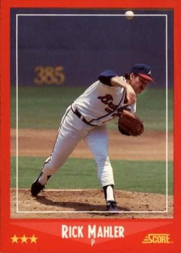 Rick Mahler #319 Baseball Cards 1988 Score