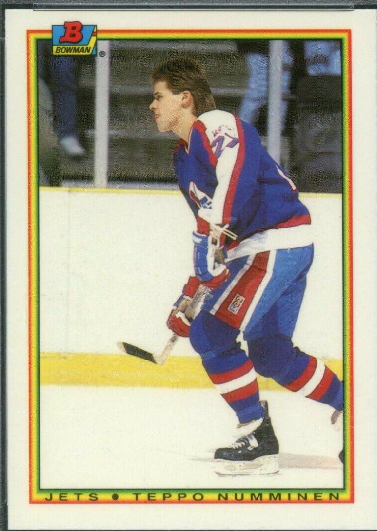 Teppo Numminen #138 Hockey Cards 1990 Bowman Tiffany