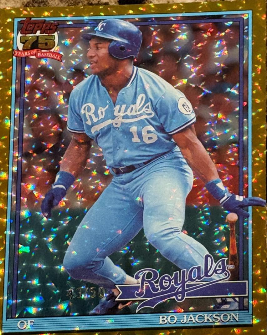 Bo Jackson [Gold Crackleboard Foil] #T91-29