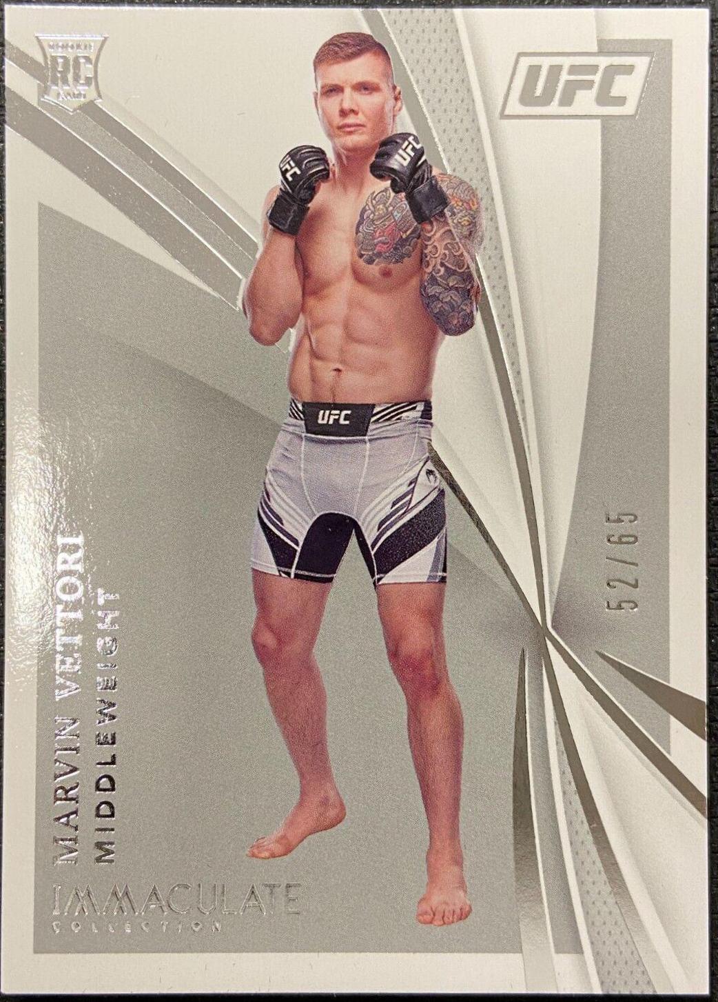 Marvin Vettori #37 Ufc Cards 2021 Panini Immaculate UFC