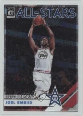Joel Embiid #3 Basketball Cards 2019 Panini Donruss Optic All-Stars