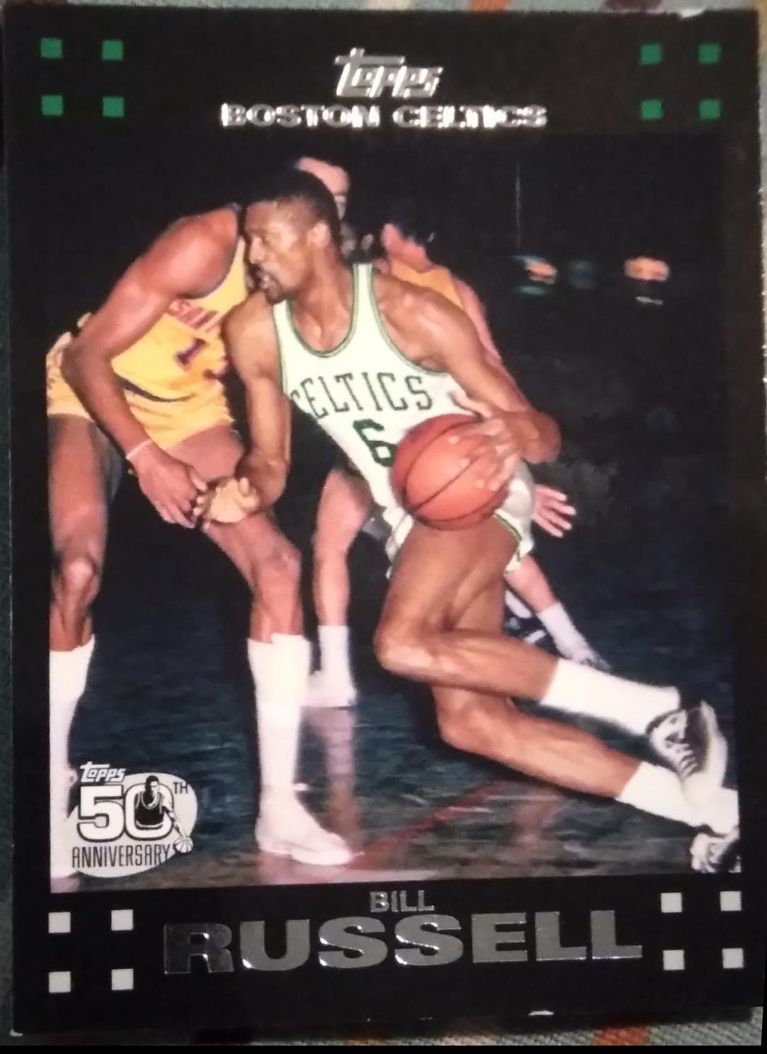Bill Russell #6 Basketball Cards 2007 Topps