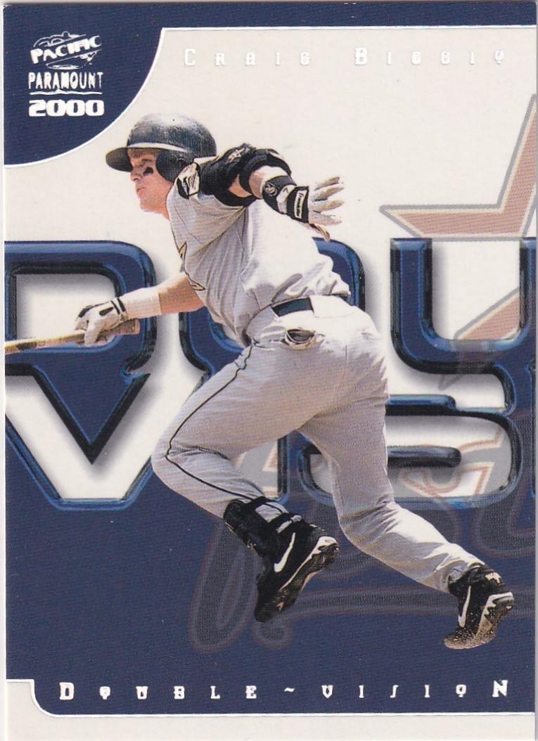 Craig Biggio #8 Baseball Cards 2000 Pacific Paramount Double Vision
