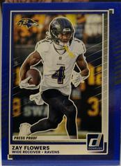 Zay Flowers [Press Proof Blue] #165 Prices | 2025 Panini Donruss