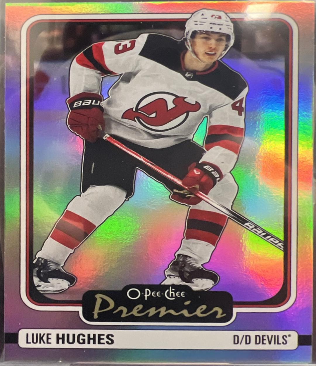 Luke Hughes #P-2 Hockey Cards 2024 O-Pee-Chee Premier