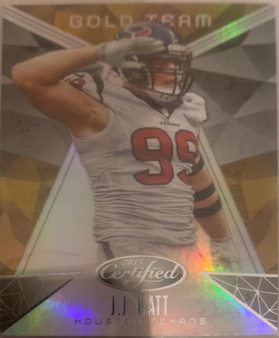J.J. Watt #GT10 Football Cards 2015 Panini Certified Gold Team