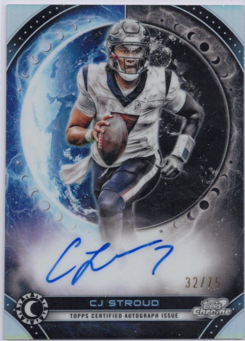 CJ Stroud #EQA-CS Football Cards 2024 Topps Cosmic Chrome Equinox Autograph