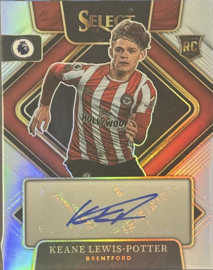 Keane Lewis-Potter #S-KLP Soccer Cards 2022 Panini Select Premier League Signatures