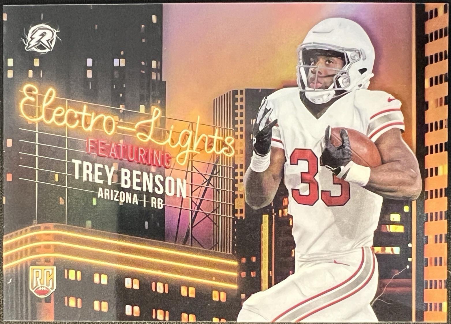 Trey Benson #EL-20 Football Cards 2024 Topps Resurgence Electro-Lights