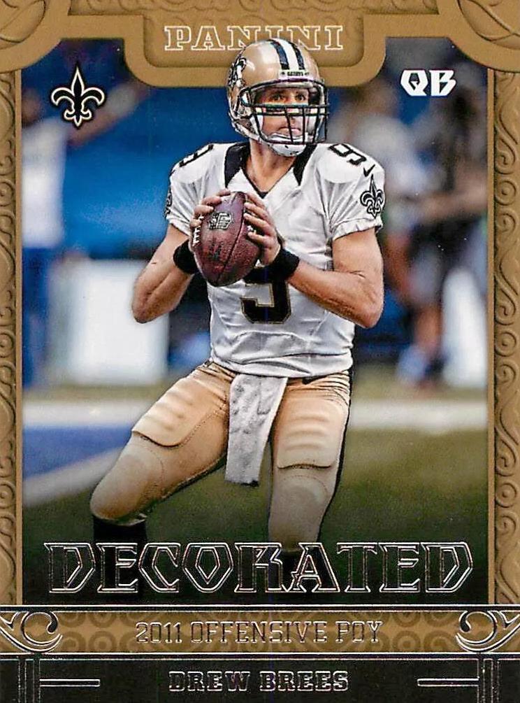 Drew Brees #17 Football Cards 2016 Panini Decorated